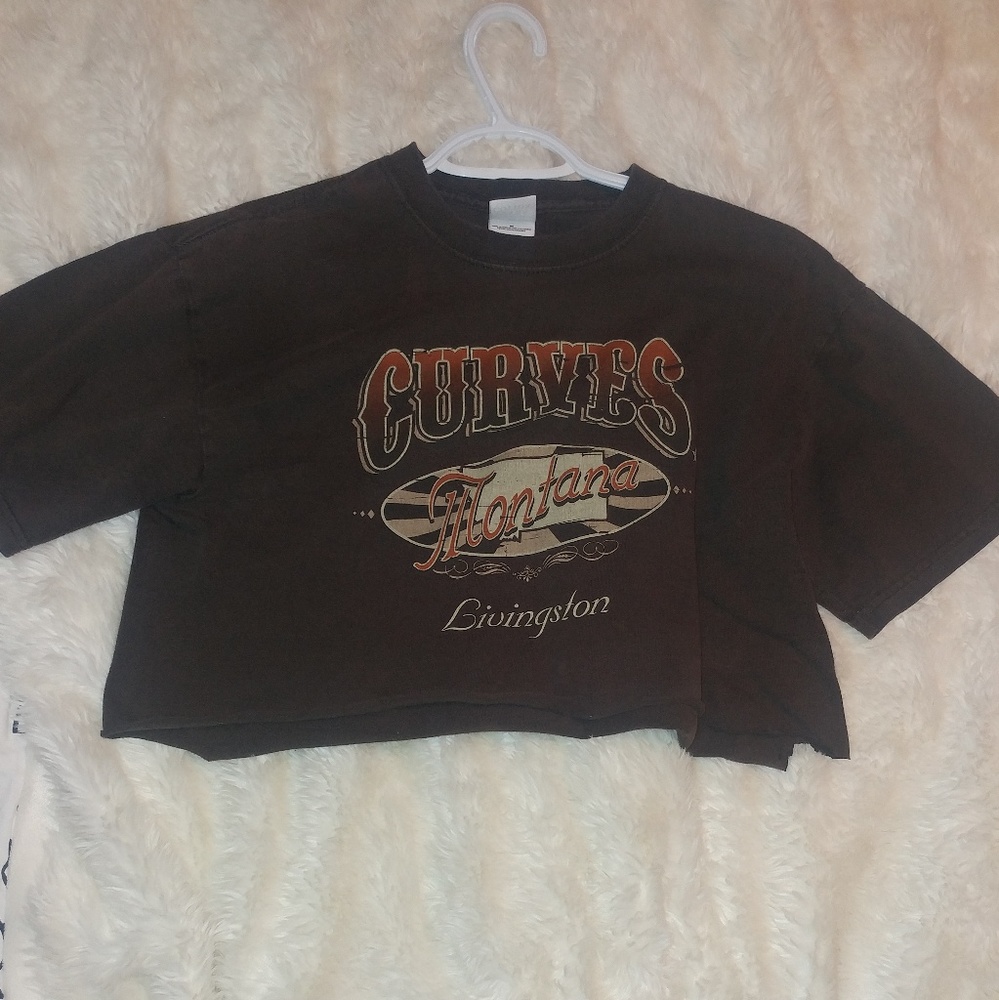 Cropped logo t-shirt